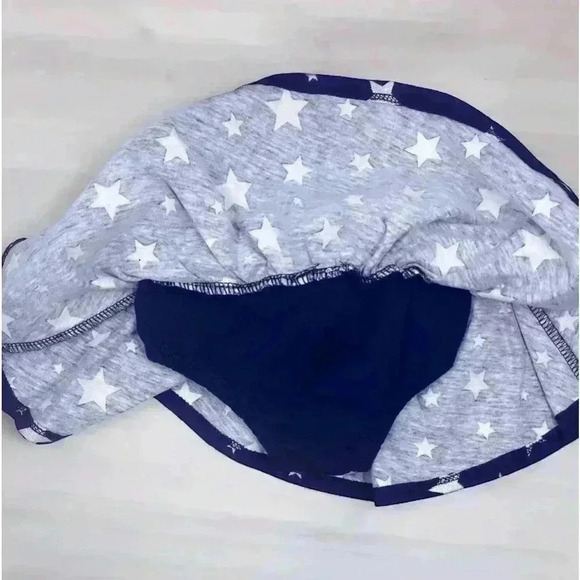 Infants Celebrate Patriotic Blue With White Stars 4th Of July Skirt 3-6M - Picture 3 of 6